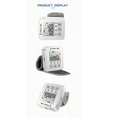 جهاز مراقبة ضغط الدم الإلكتروني LCD للمعصم
