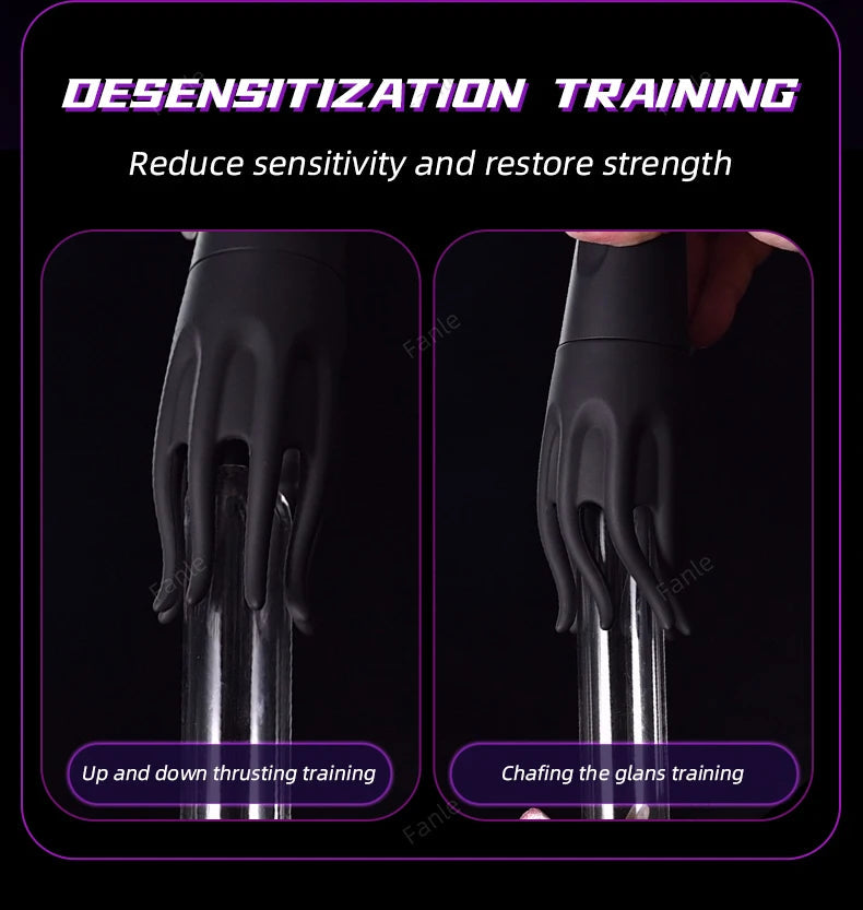 جهاز تحفيز حشفة الذكر، لعبة استمناء دوارة أوتوماتيكية بـ 10 أوضاع