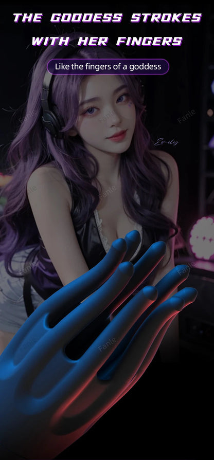 جهاز تحفيز حشفة الذكر، لعبة استمناء دوارة أوتوماتيكية بـ 10 أوضاع