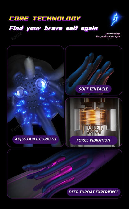 جهاز تحفيز حشفة الذكر، لعبة استمناء دوارة أوتوماتيكية بـ 10 أوضاع